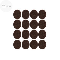 행복한세상 소음방지펠트 원형 갈색소 의자발패드, 1개