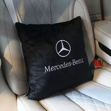 고급 벨벳 쿠션 무릎 담요 허리 등받이 자동차 벤츠 BMW 아우디 렉서스 테슬라, 1개