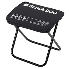 BLACKDOG 휴대용 경량 접이식 캠핑의자, 1개, 나이트 블랙