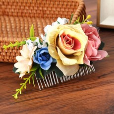 펄망사꽃코사지