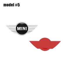 ABS 자동차 앞 후드 엠블럼 스티커 후면 트렁크 배지 데칼 미니 쿠퍼 R50 R52 R53 R55 R56 R57 R58 R60 F, 1개, 01 1Pcs ABS Model 5