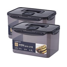 락앤락 김치통의 정석 숨쉬는 김치통, 2개, 4.5L