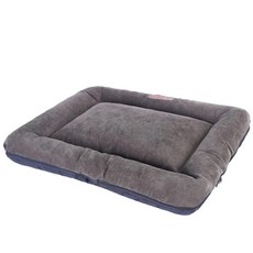 강아지 고양이용 반려동물 침대 봉제 사각형 개집 쿠션 중형 세척, F.Grey, 2.70cmx55cmx7cm, 1개