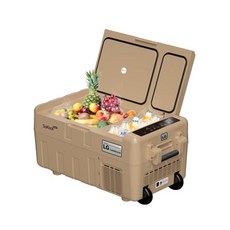 쏘쿨 듀얼플러스(30L) 배터리경용 유무선 이동식 냉장고/냉동고 캠핑냉장고 휴대용 차량용 SKP30D+ (카멜색/화이트), 카멜색(30L)
