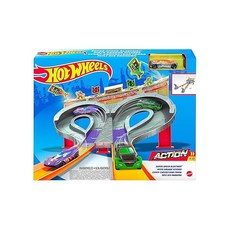 Hot Wheels Track Set Super Speed Blastway Playset Dual-Track Racing for 1 or 2 Players Includes 1, one option, one option, 1개