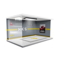 다이캐스트 1:24 LED 주차장 전시 아크릴 케이스 투명 조명 간편조립, 1개