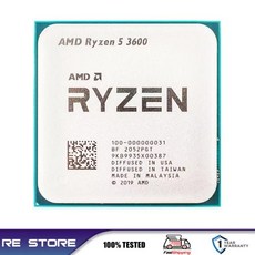 AMD RYZEN 호환 라이젠 5 R5 3600 36GHz 6 코어 12 스레드 CPU 프로세서 LGA AM4