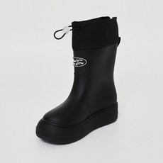 리끌로우 레인부츠 RE-RAIN SHIRRING BOOTS 블랙