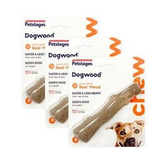 펫스테이지 도그우드 스틱 장난감 기타장난감, 3개