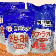 전문가용 구피사료 러브라바4호 대용량, 2개, 500g