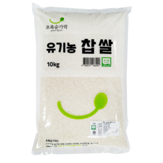 [초록숟가락]유기농 찹쌀 10kg 국내산 2022년 햇곡, 1포, 유기농 찹쌀 10kg