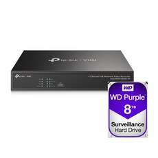 티피링크 VIGI NVR1004H-4P＋8TB HDD 4채널 POE NVR 녹화기 세트 - nvr1004h-4p