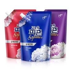 고농축 피죤 실내건조 시그니처 섬유유연제 향세트(미스틱+플라워+아이스), 3개, 1.6L