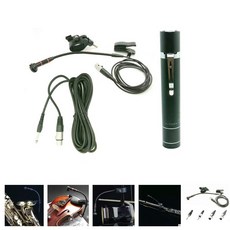 전원 공급 장치 바이올린 erhu 플루트 조롱박 등이있는 색소폰 용 마이크 4 가지 종류의 플러그 선택 가능, 단일, Internal rotation^0