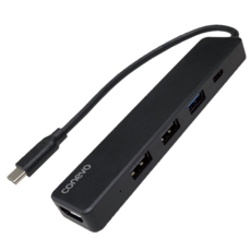 코네보 60W 5in1 멀티 허브 C타입 PD 고속 충전 데이터 전송 USB3.0 USB2.0 HDMI 4K 미러링 넷플릭스 보기 노트북 스마트폰 태블릿 맥북연결, 블랙