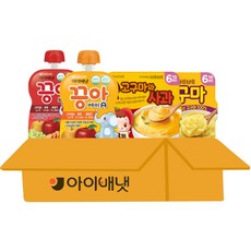 끙아 A8개+B8개+떠먹는 고구마1개+떠먹는 사과1개, 80ml - 떠먹는고구마