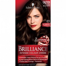 Schwarzkopf 브릴리언스 인텐스 컬러 크림 89 비터스위트 초콜릿 1 Pack, 1개