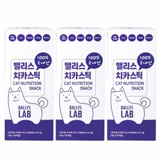 밸리스 스틱 고양이 간식 파우치 15g, 치카, 60개