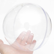 오꿈 투명공 플라스틱 투명캡슐 아크릴볼, 01 투명공 원 16cm 1set, 1봉