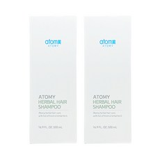 애터미 한방 샴푸 500mlX2개 +휴대용 물티슈 증정, 2개, 500ml