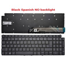 DELL Inspiron 노트북 키보드 러시아어 US UK 스페인어 라틴, black SP NO backlit