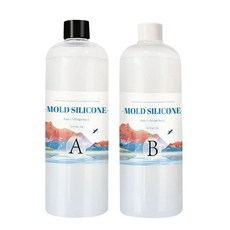 DIY 실리콘 금형 등급 반투명 액체 빠른 경화 수제 공예 세트 200g 500g, AB each 250g, 250g, 1개