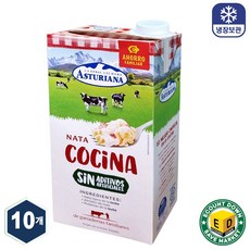 Asturiana 아스투리아나 쿠킹크림 1L, 10개