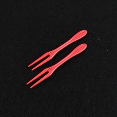 빨강미니포크 과일포크 CI-85 벌크포장 1000개