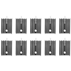 TO-220 MOSFET 트랜지스터용 10개 21x15x11mm 검정색 알루미늄 방열판, 검은색, 한개옵션0