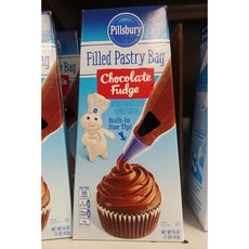 pillsbury Filled Pastry Bag Chocolate Fudge 필스버리 필드 패스츄리 백 초콜릿 퍼지 16oz(453g) 2팩, 1개