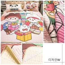 DW 어린이 침대패드 여름패드 캐릭터 통기성패드 유아동 요/매트, 디자인W(1.8m), 1개