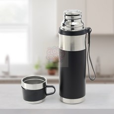 구름상회 웰데이 티보틀 보온병 블랙 750ML 물통, 1개