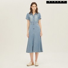 (무료배송+특가)시슬리 셔츠형 데님 원피스 SAOPC9331_BL