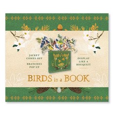 (영문도서) Birds in a Book (Uplifting Editions): Jacket Comes Off. Branches Pop Up. Display Like a Bouquet! Hardcover, Abrams Noterie