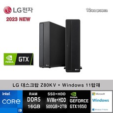 LG전자 데스크탑 12세대 I9 컴퓨터 Z80KV-AR29S5RMG6+WIN11 (I9-12900/16GB/SSD500GB+2TB/GTX1630/WIN11)