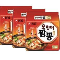 농심 오징어짬뽕 봉지라면 124g, 135개