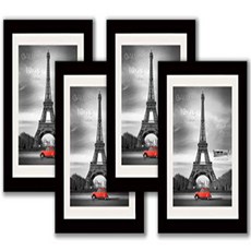 Studio 500 4-Value Luxury Pack of 10 by 13-inch Real Solid Pine Wood Photo Frames Tempered Glass, 1
