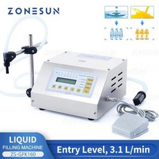 풋 정량펌프 충전 샘플 기계 ZONESUN 정량기 럭스레인 나누기 5 60ML 액체 분배, 스탠다드세트/아메리칸스토리