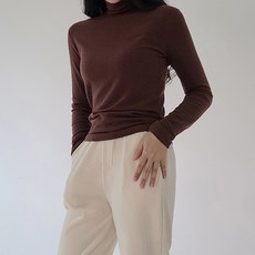 어반프랑 여성용 뷰엘 톡톡한 앙고라 슬림 목폴라 티