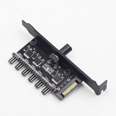 [해외] PC 6 채널 U는SEEK 팬 HUB COOLING 팬 SPEED CONTROLLER 한 1.6G CPU CASE HDD VGA PWM 팬 PCI BRACKET 힘 BY, Other SATA