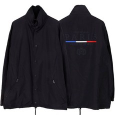 발렌시아가 19FW 블랙 파리 플래그 레인 코트 596462 TYD36 1000