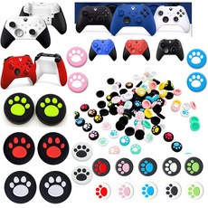 XBOX Series S / X 엘리트1 엘리트2 패드 전용 고양이발바닥 스틱커버 XBOX 3세대 4세대 엘리트1~2 전용, XBOX 고양이발-화이트핑크, 1개