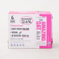 [메가마트]매일 어메이징 오트 언스위트 190ml*6, 190ml, 6개