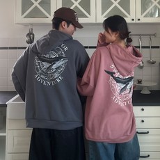 [5XL] 크고이쁨/BIG Whale 후드 4color