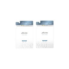 .co.jp 한정 plus eau 플뤼스 오멜로우 샴푸 & 멜로우 트리트먼트 스무스 리필용 각 350ml 리필 세트 화이트 플로럴 & 페어 향기