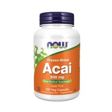 Now Foods Acai 500mg 베지 캡슐, 100정, 6개