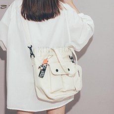 kirahosi 데일리 여성 에코백 크로스 숄더백 캔버스 가방 112호+덧신증정 Qrwx6wo