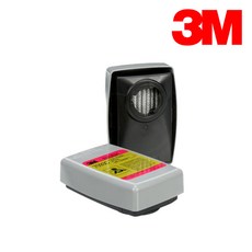 3M 양구형 마스크 방진 필터 7093C 1set 방독 정화통, 1세트, 분홍