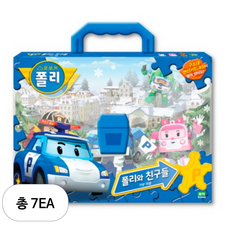 로보카폴리 폴리와 친구들 가방퍼즐, 7세트, 94피스