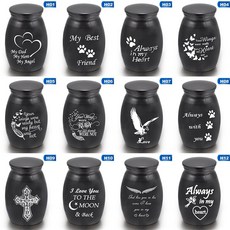 애완 동물을위한 인간의 유골 Memorials Dog Cremation Urn Casket 변형 없음 장례식 조류 Cat Container Mini Small|펫 장식함 & 항, 단일, 1개, H07